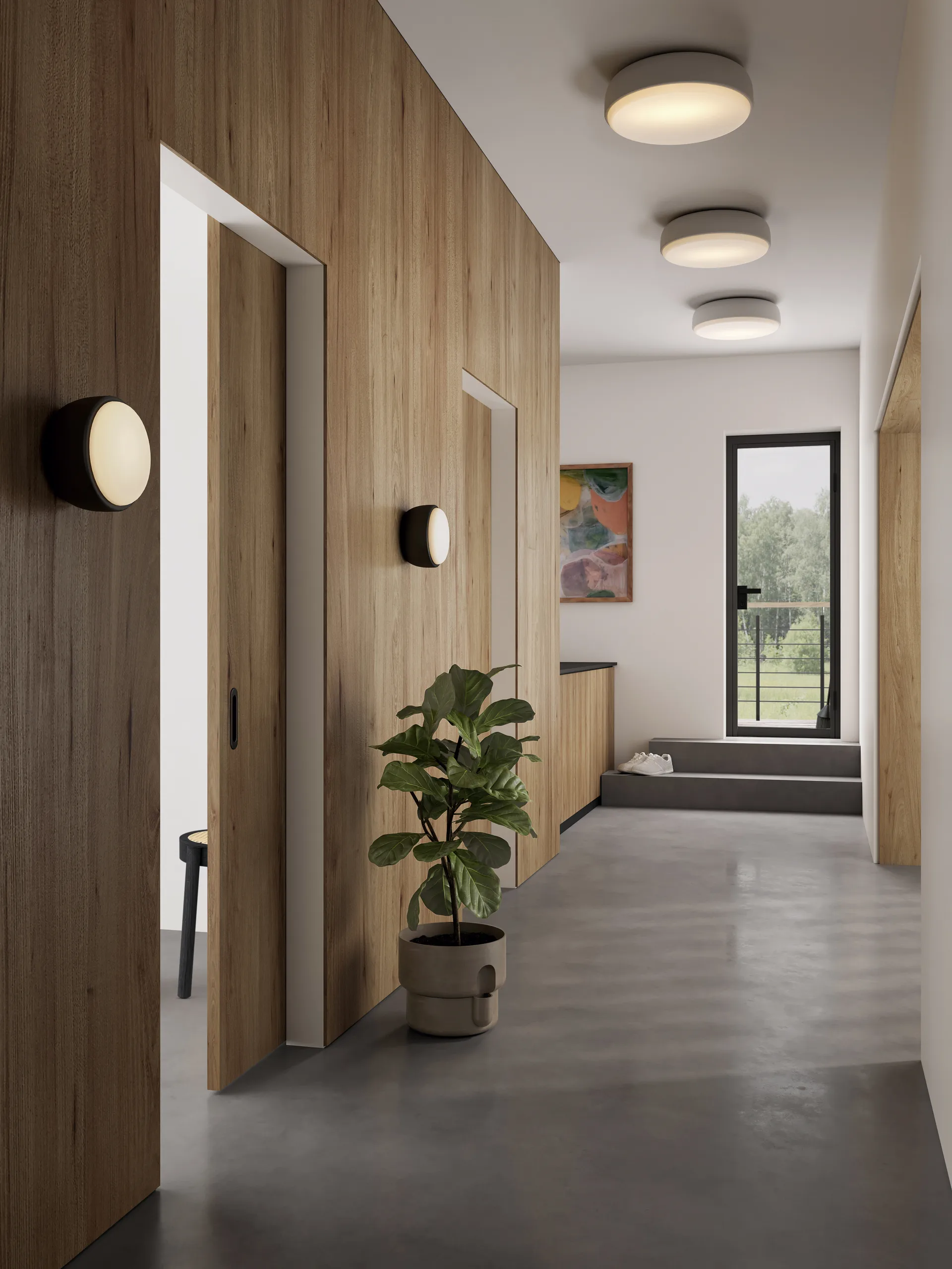 Candeeiro de teto Over Me Ø50 cm, Branco Northern