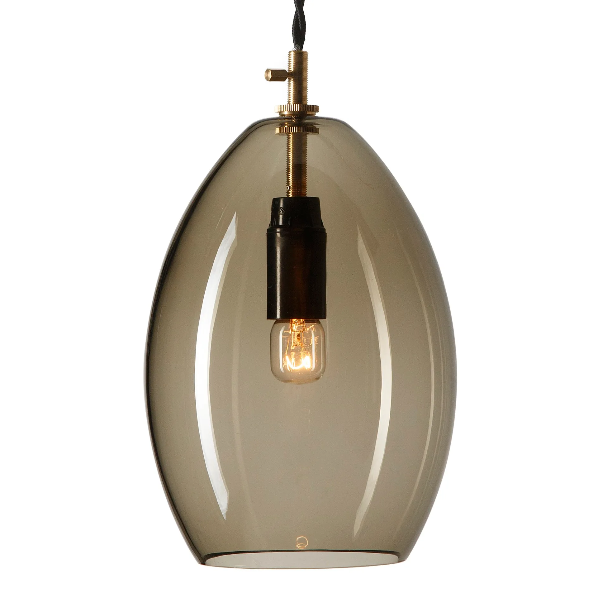 Candeeiro suspenso cinza Unika, grande Northern