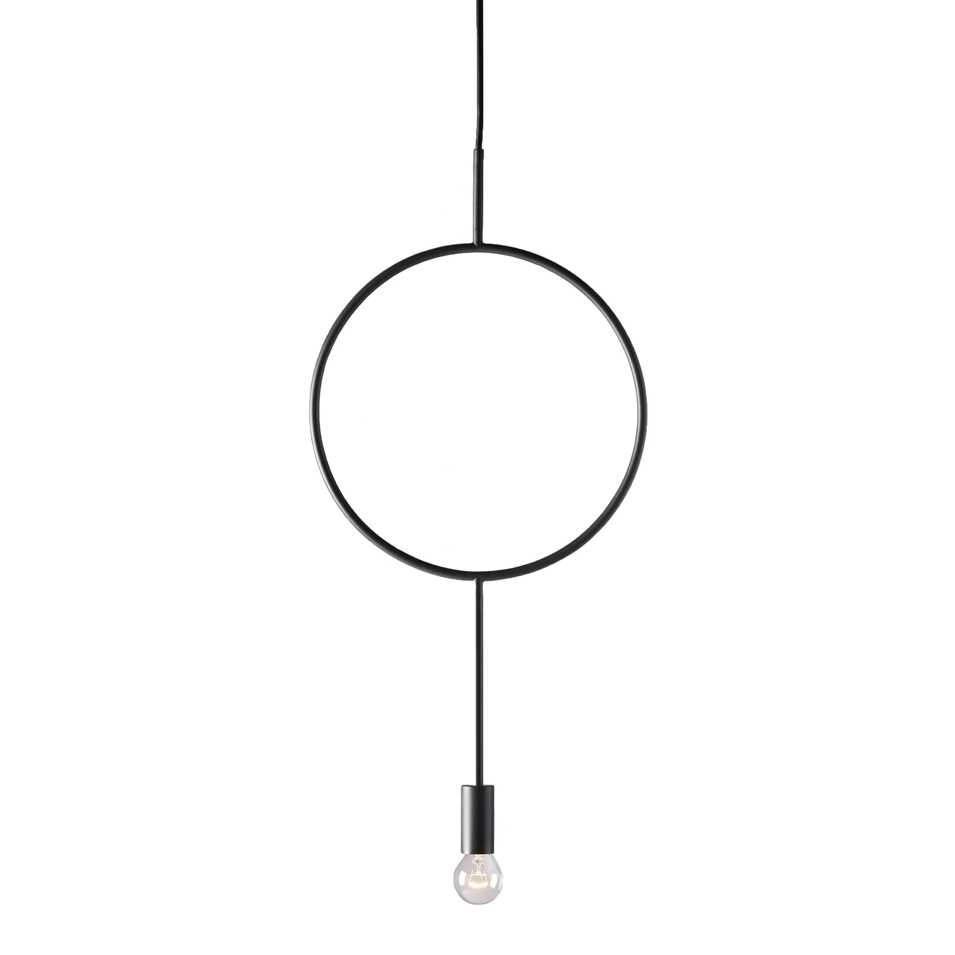 Candeeiro suspenso Circle, preto Northern