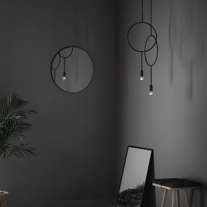 Candeeiro suspenso Circle, preto Northern