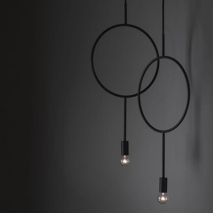 Candeeiro suspenso Circle, preto Northern