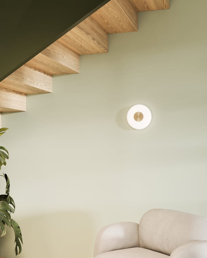 Glint candeeiro de parede Ø25 cm, Vidro opalino branco Northern