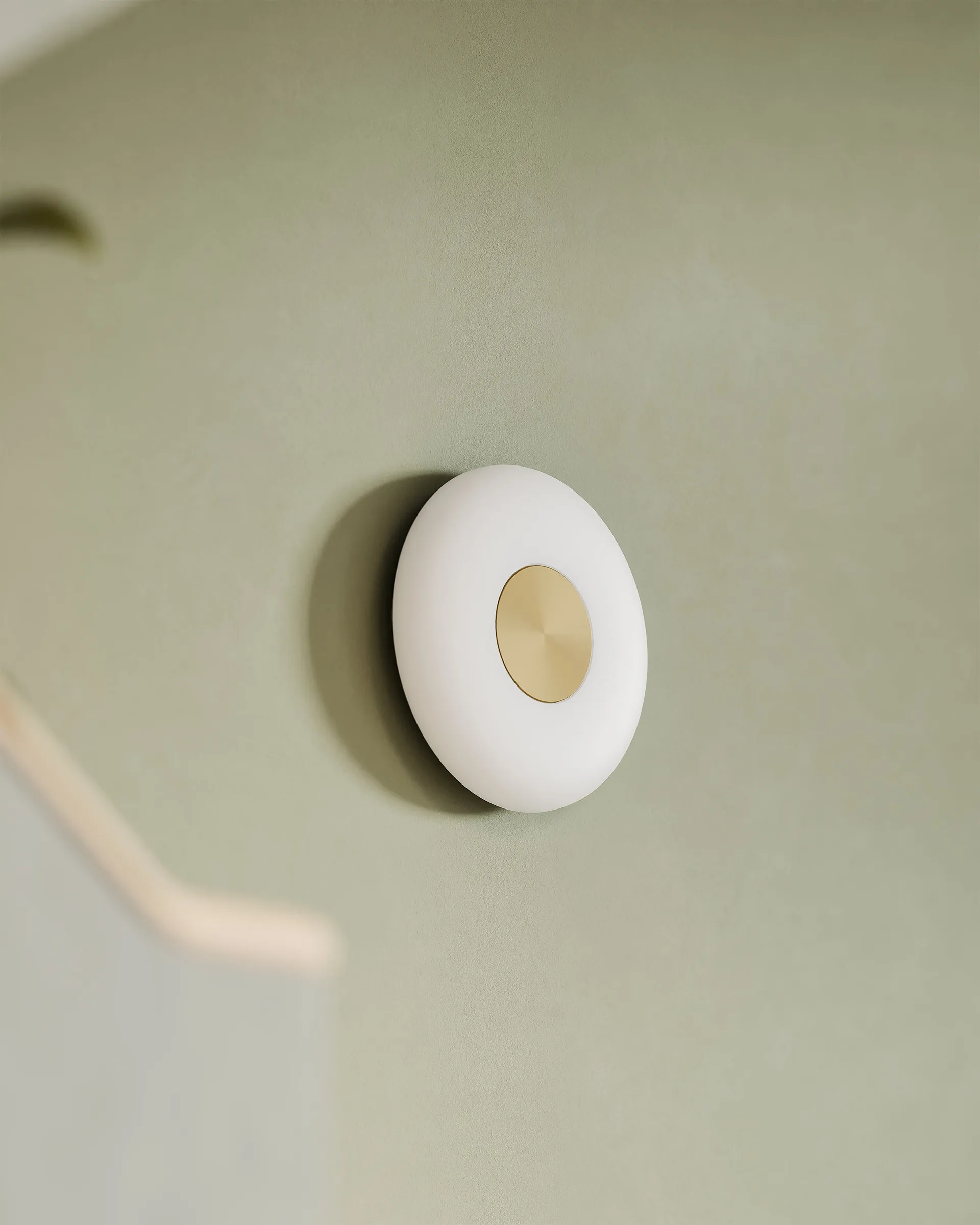 Glint candeeiro de parede Ø25 cm, Vidro opalino branco Northern