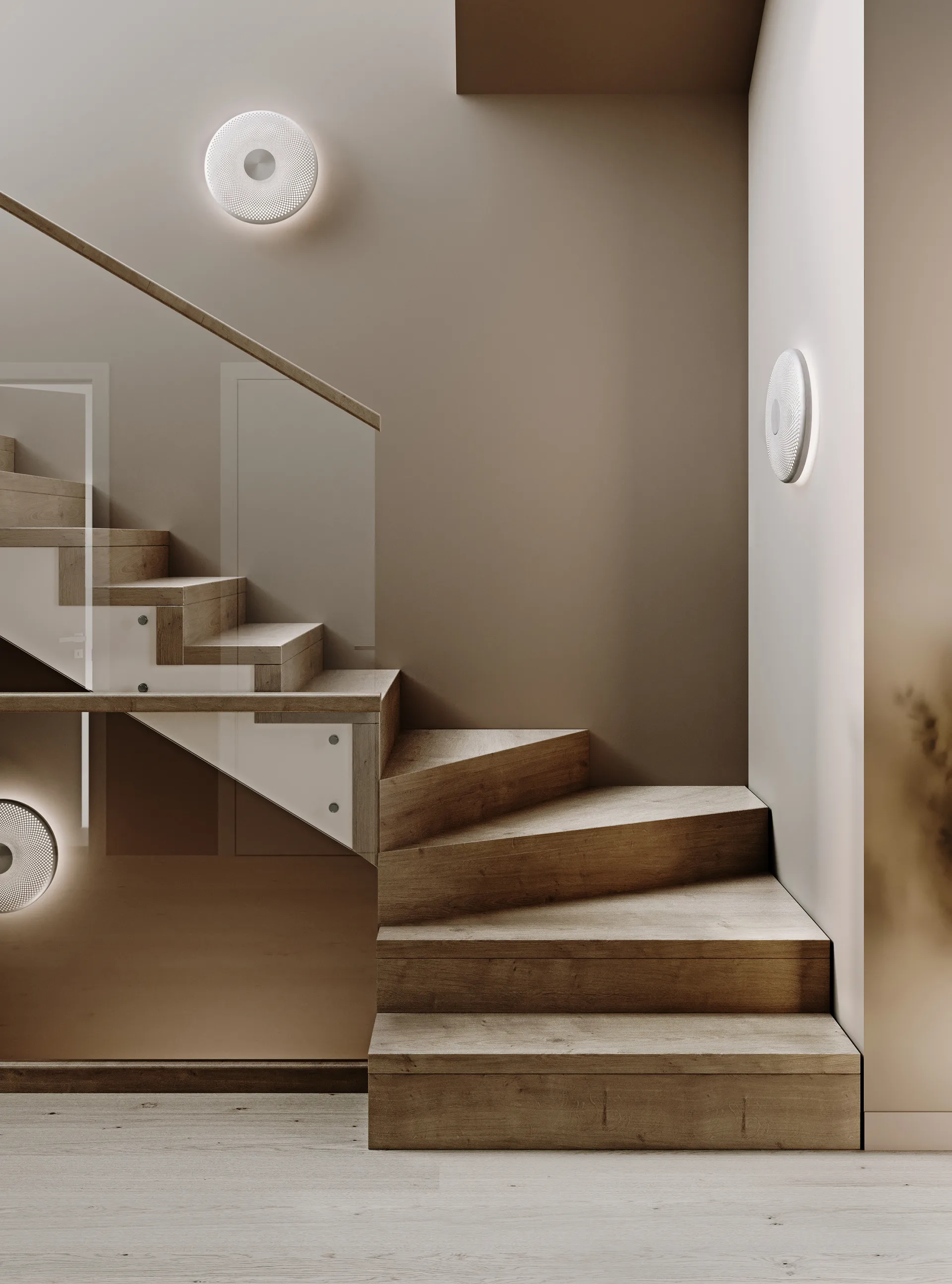 Glint candeeiro de parede Ø36 cm, Branco Northern