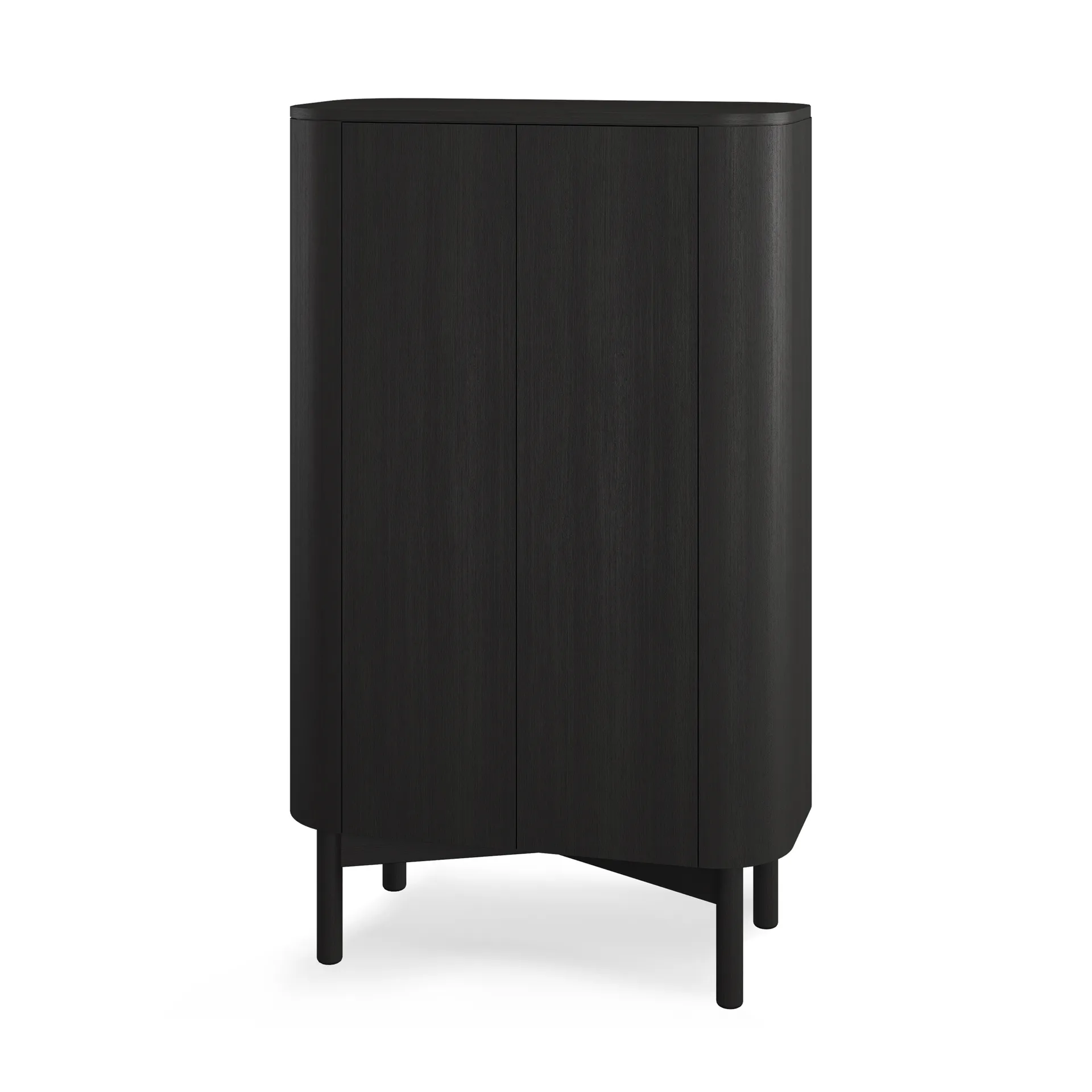 Loud gabinete alto 143 cm, Carvalho pintado-preto Northern