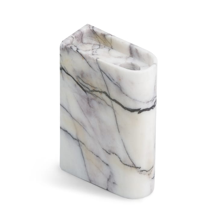 Monolith suporte para vela médio - Branco mármore mix - Northern