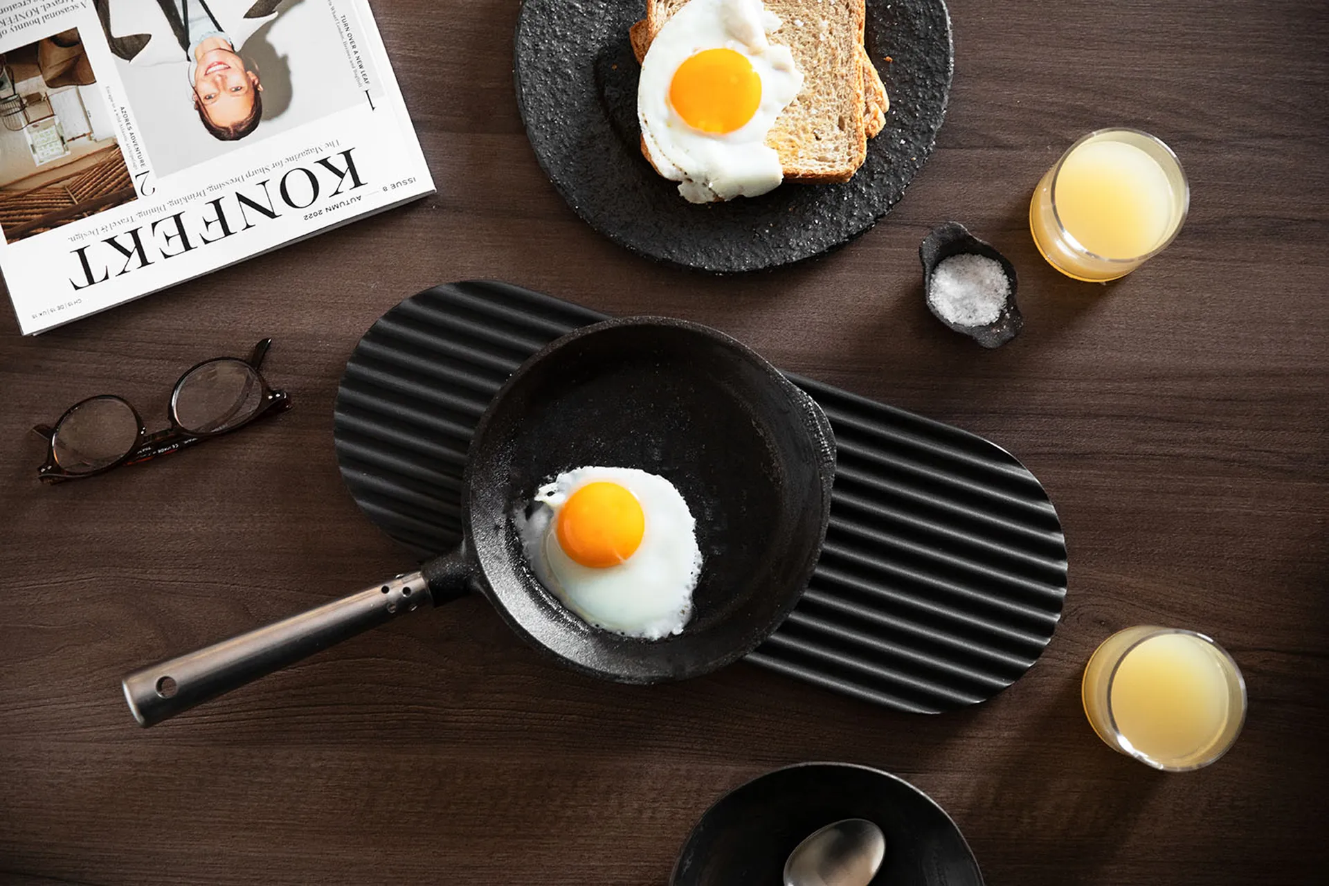 Podium bandeja 40 cm, Pedra basalto preto Northern