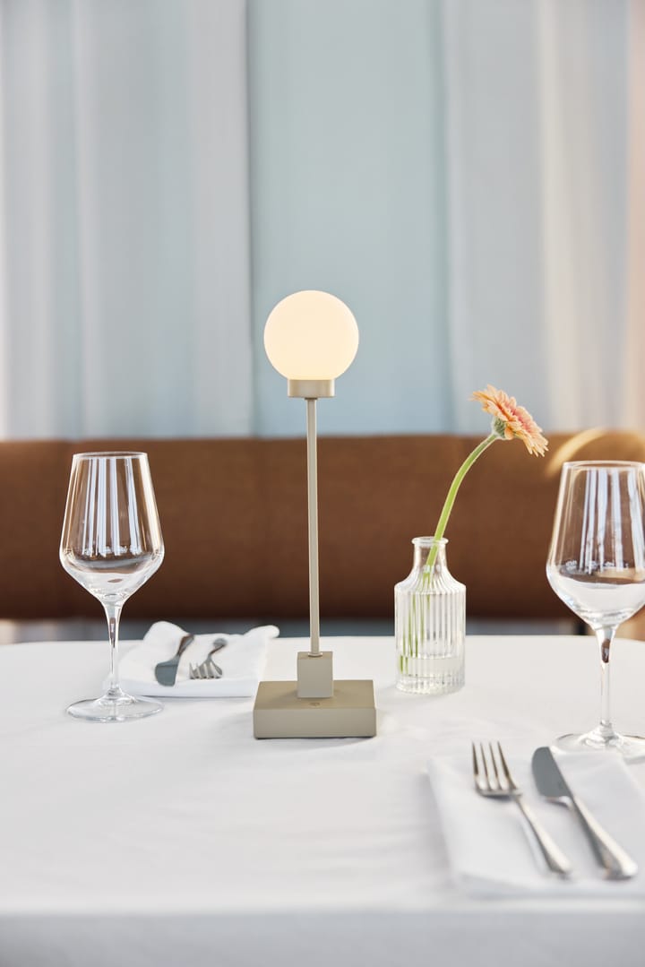 Snowball portabel candeeiro de mesa 33 cm, Cinza bege Northern