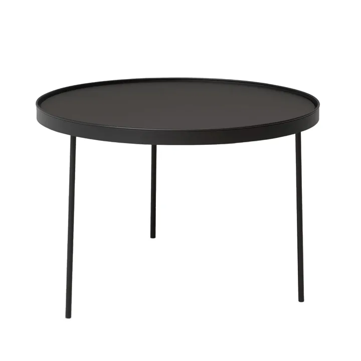 Stalk mesa de centro preta - grande Ø74 cm H:50 cm - Northern