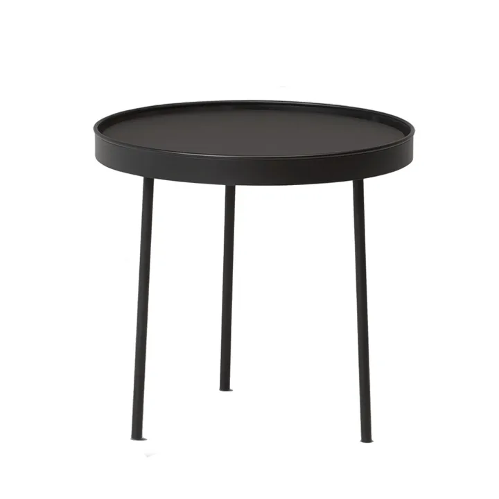 Stalk mesa de centro preta - médio Ø44 cm H:42 cm - Northern