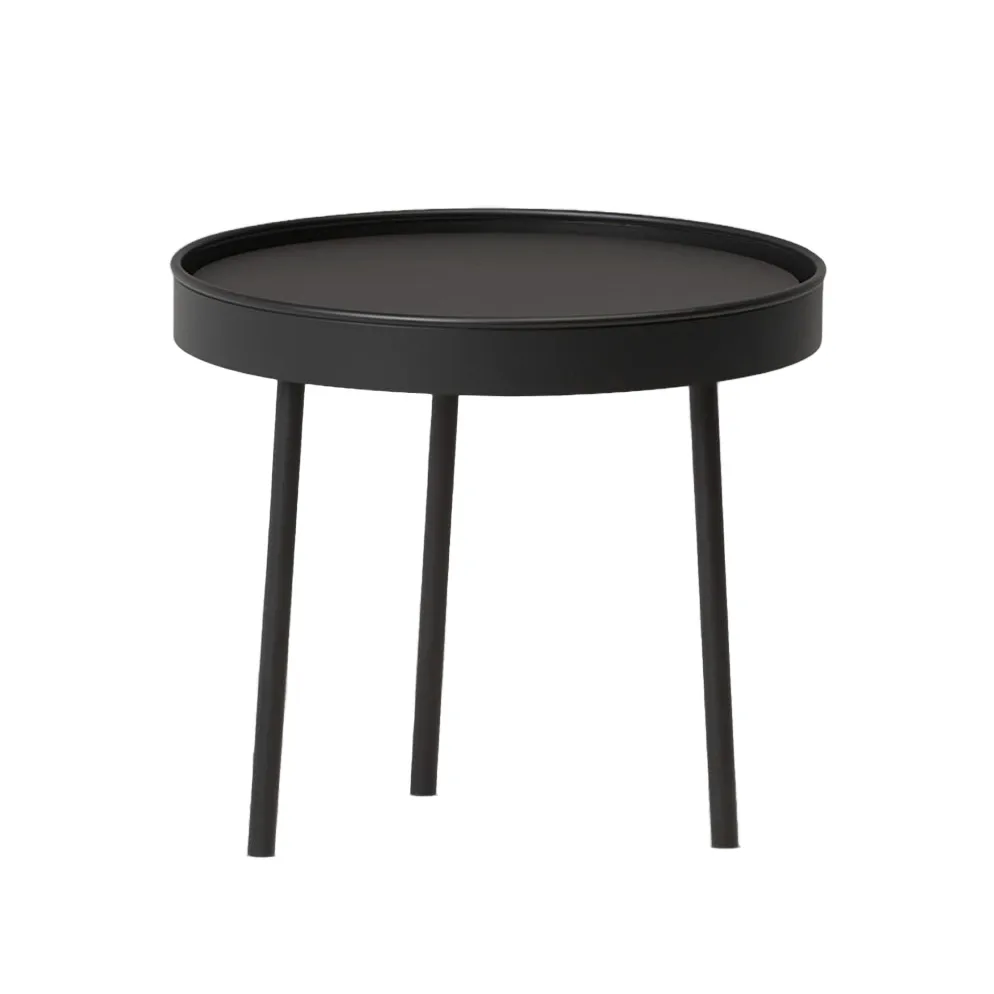 Stalk mesa de centro preta - pequeno Ø34 cm H:34 cm,  Northern