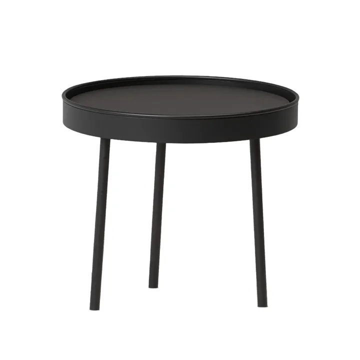 Stalk mesa de centro preta - pequeno Ø34 cm H:34 cm - Northern