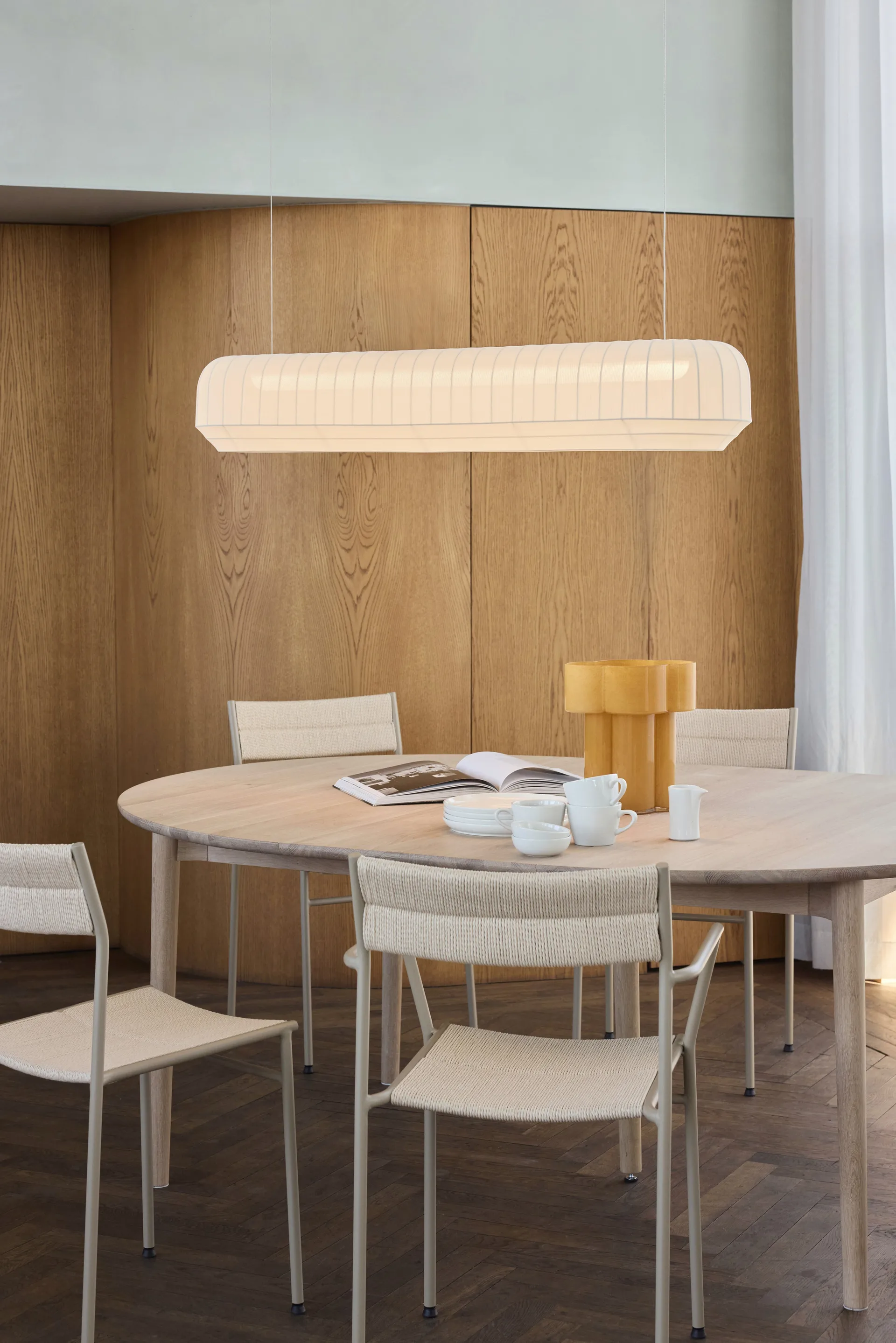 Tradition candeeiro pendente linear 120 cm, Branco Northern