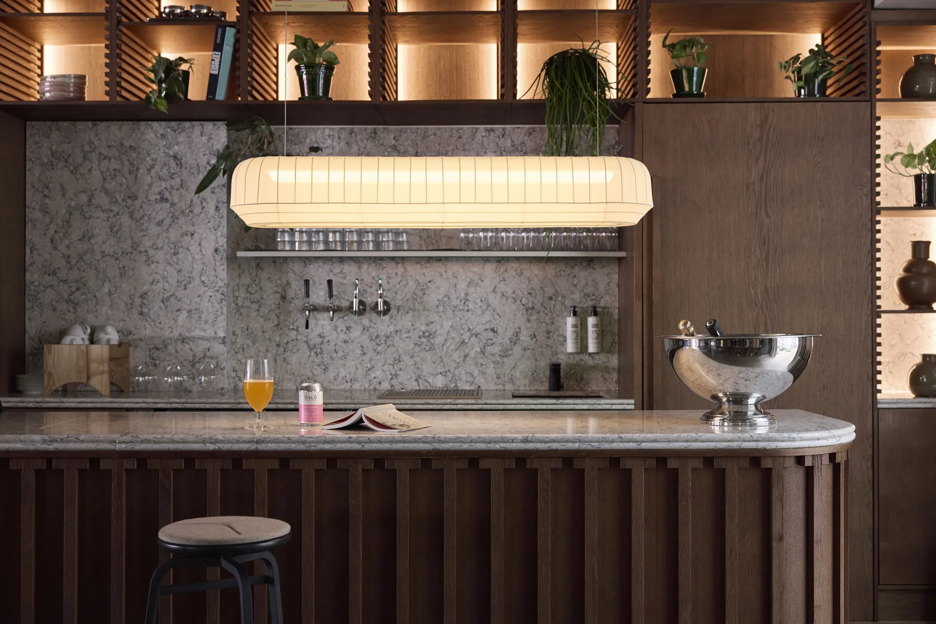 Tradition candeeiro pendente linear 120 cm, Branco Northern