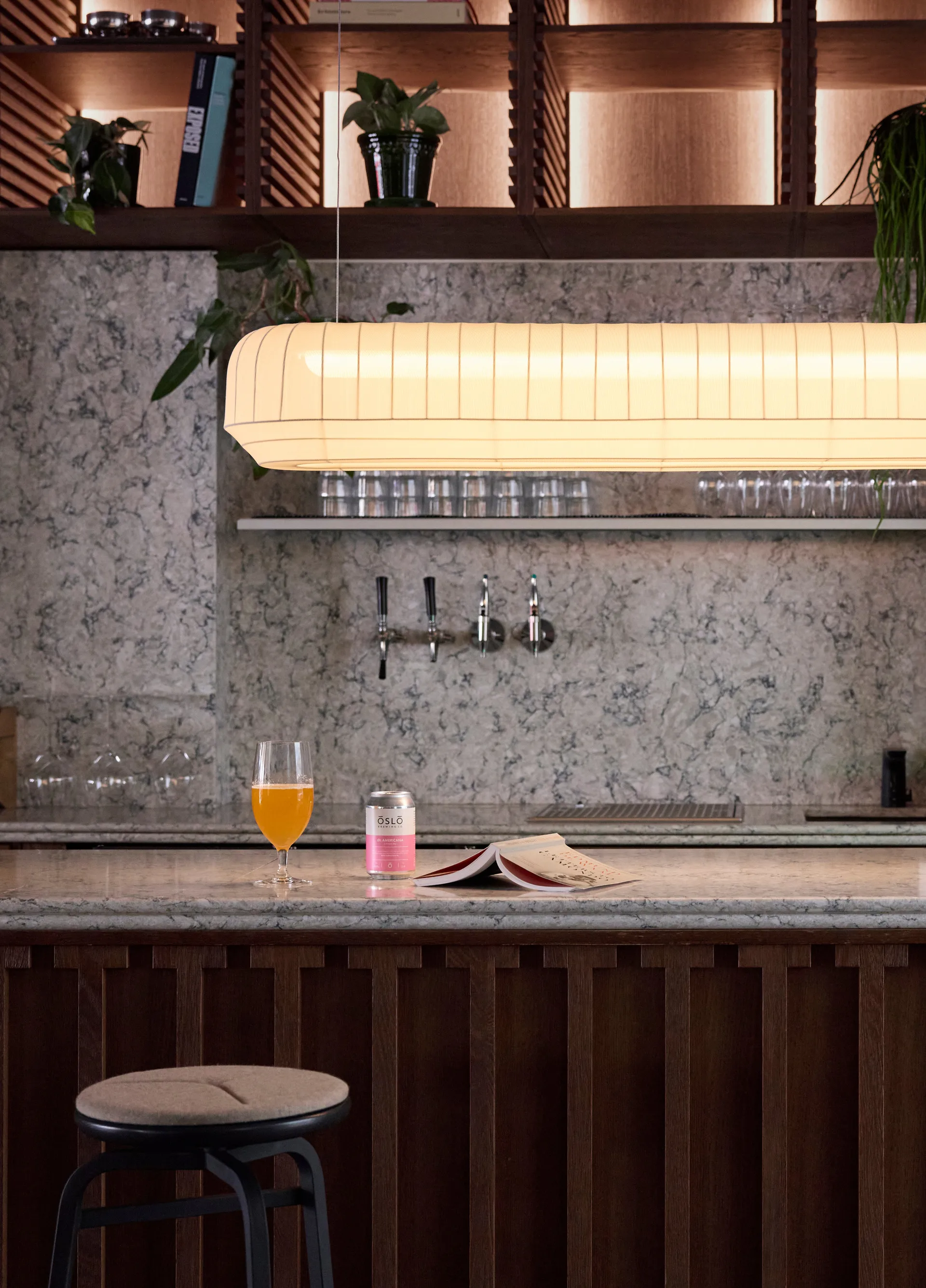 Tradition candeeiro pendente linear 120 cm, Branco Northern