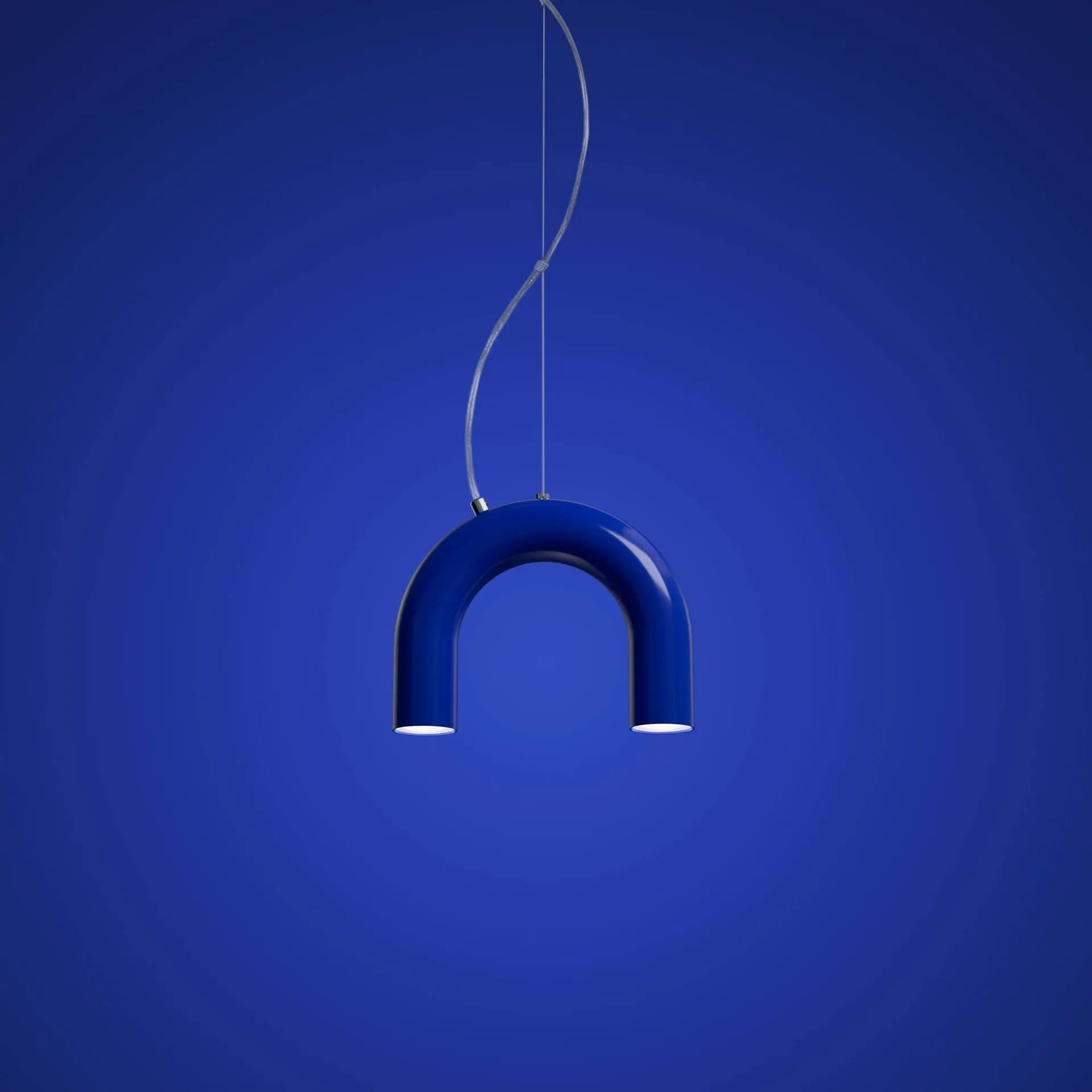 Arch single candeeiro pendente, Blue, 25,5 cm Oblure