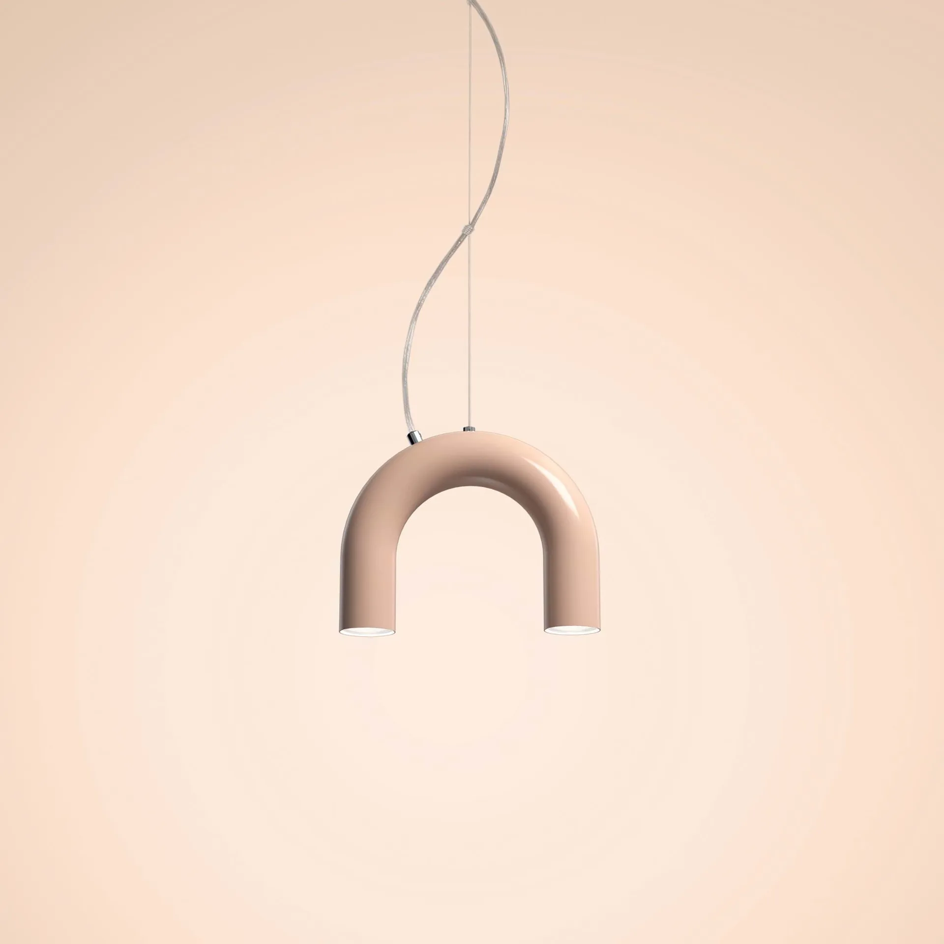 Arch single candeeiro pendente, Nude, 25,5 cm Oblure