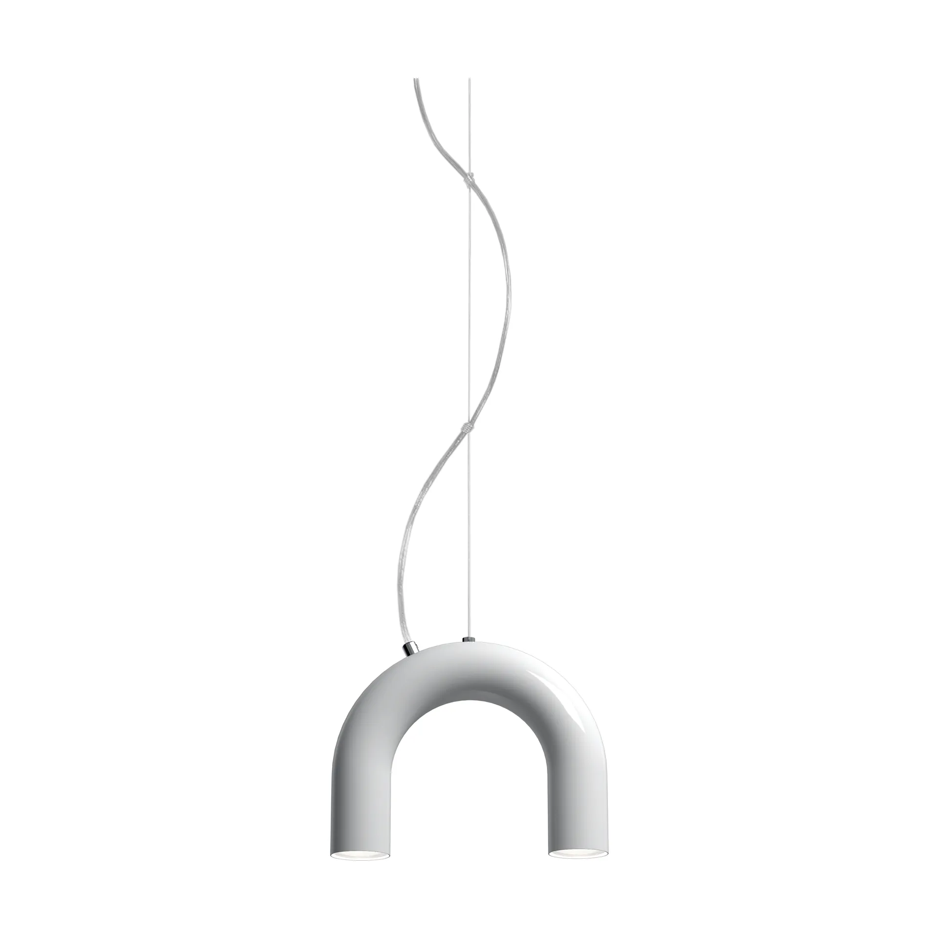 Arch single candeeiro pendente, White, 25,5 cm Oblure