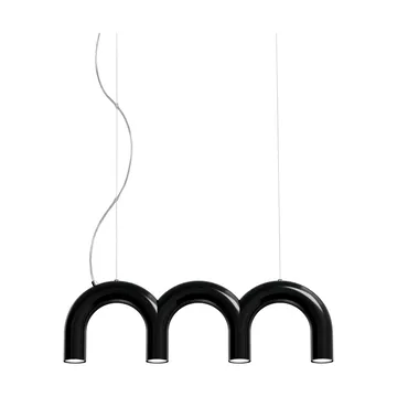 Arch triplette candeeiro pendente - Black, 65,6 cm - Oblure