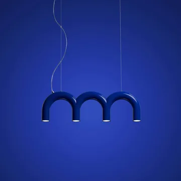 Arch triplette candeeiro pendente - Blue, 65,6 cm - Oblure