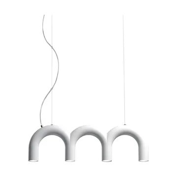 Arch triplette candeeiro pendente - White, 65,6 cm - Oblure