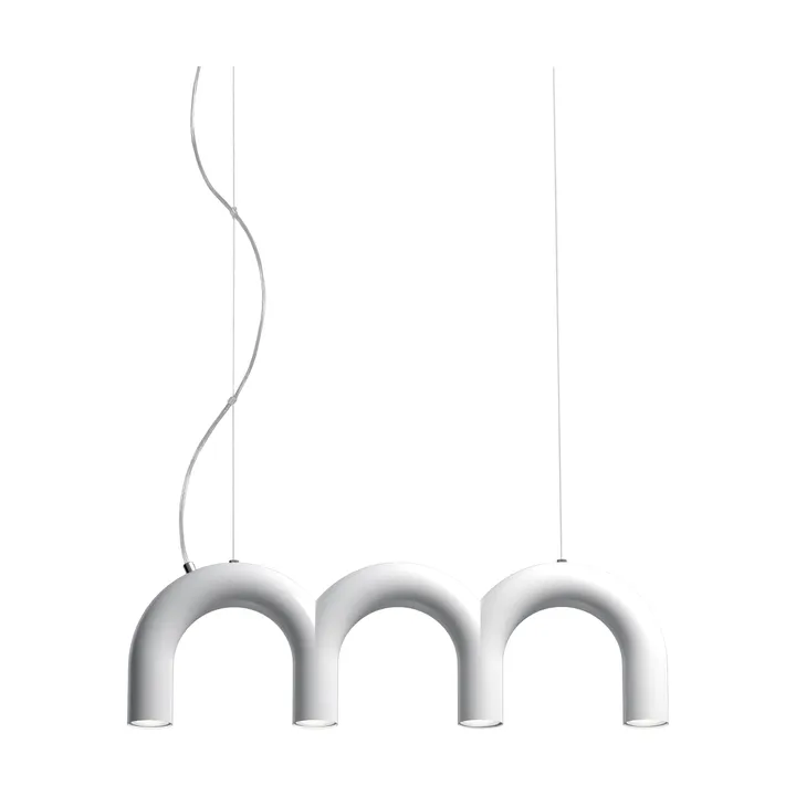 Arch triplette candeeiro pendente - White, 65,6 cm - Oblure