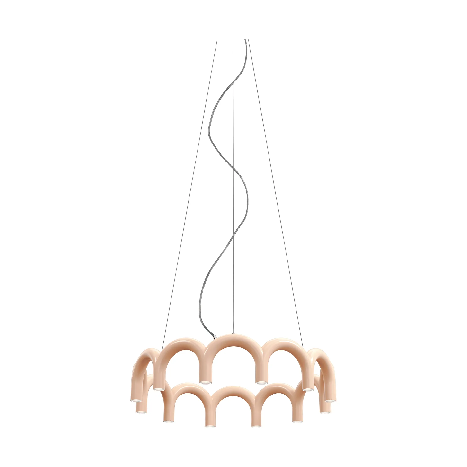 Candeeiro Arch circle Ø76 cm, Nude, Ø98 cm Oblure