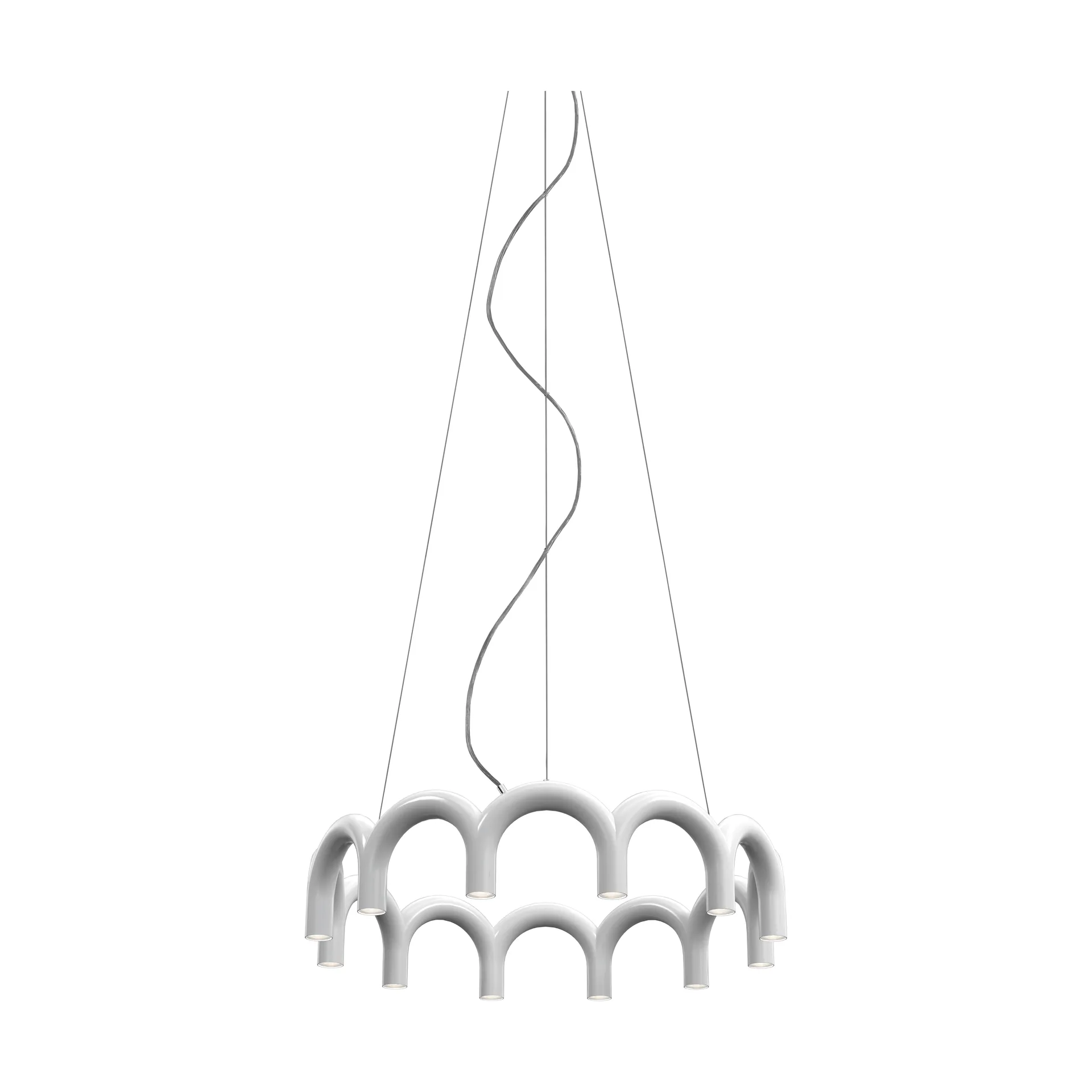 Candeeiro Arch circle Ø76 cm, White, Ø98 cm Oblure