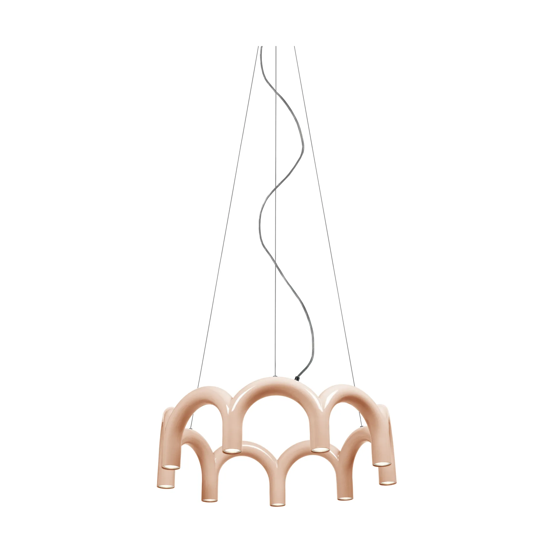 Candeeiro Arch circle, Nude Ø76 cm Oblure
