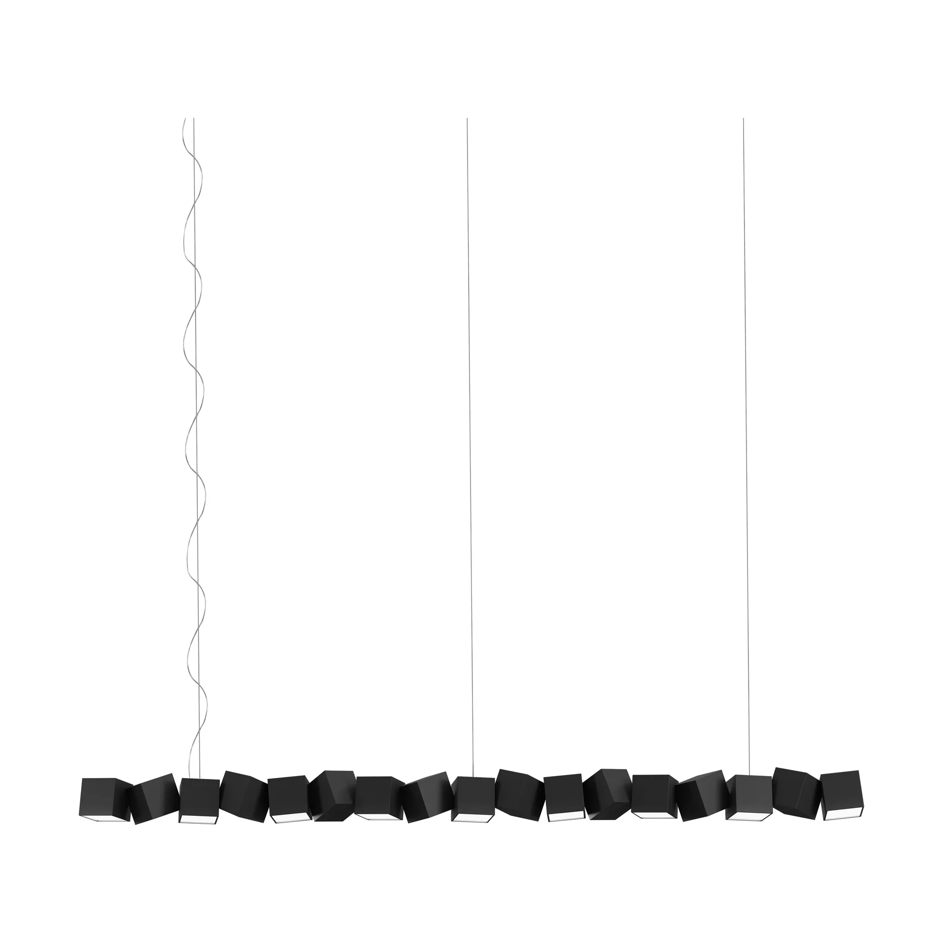 Candeeiro Blockchain system 17, Preto Oblure