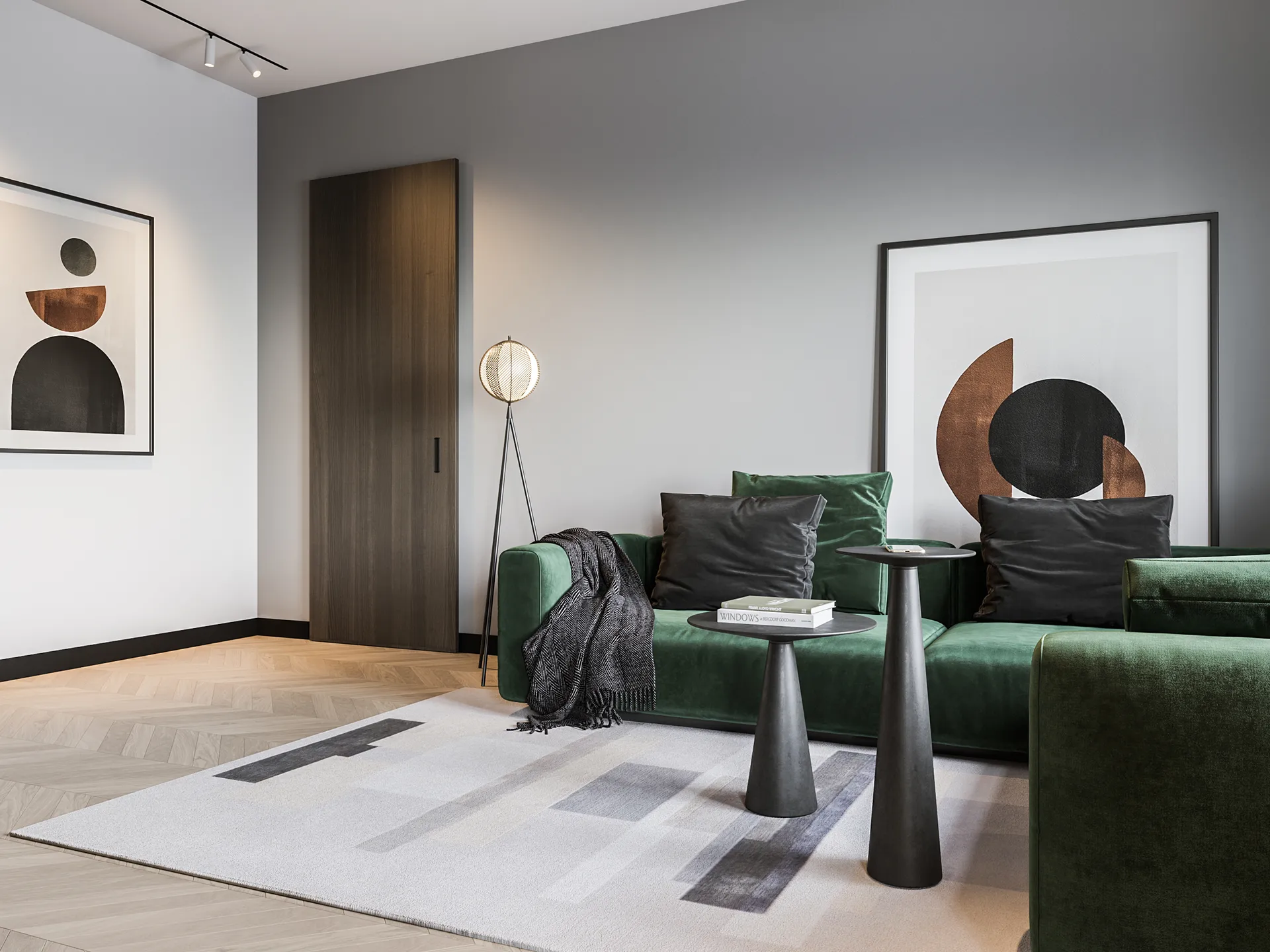 Candeeiro de chão Mondo 153 cm, Preto Oblure