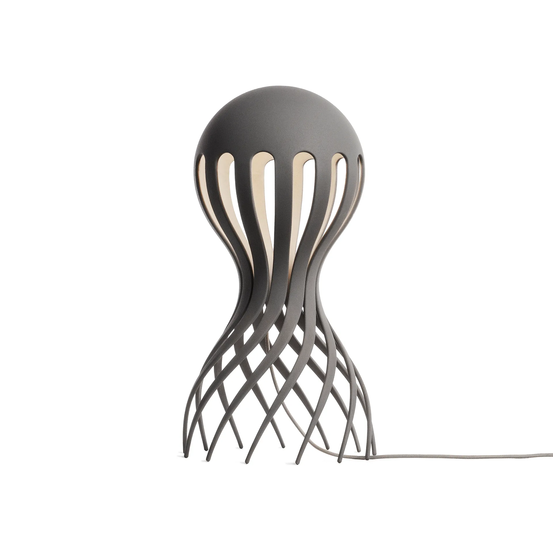 Candeeiro de mesa Cirrata 44,4 cm , cinzento  Oblure