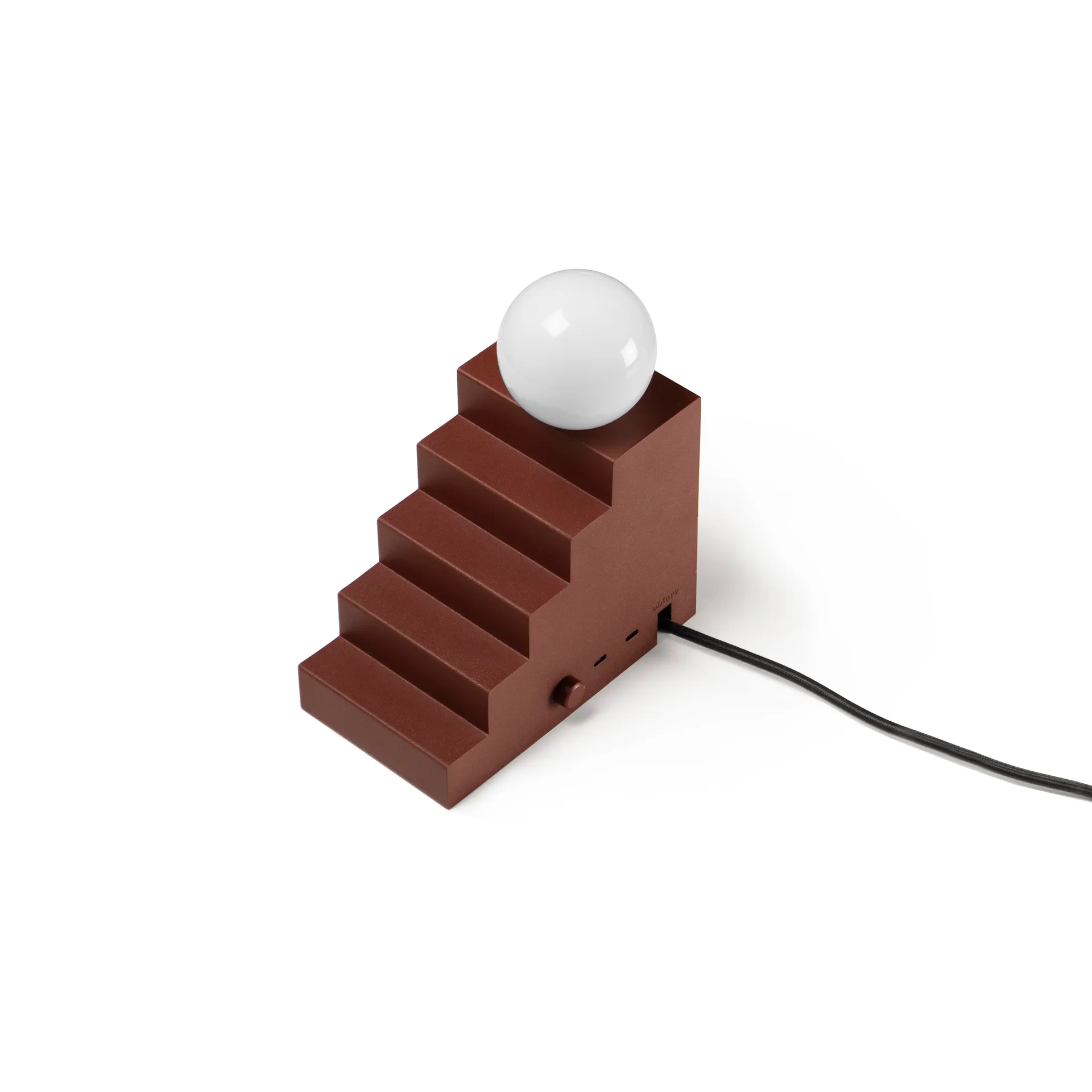 Candeeiro de mesa Stair, Vermelho profundo Oblure