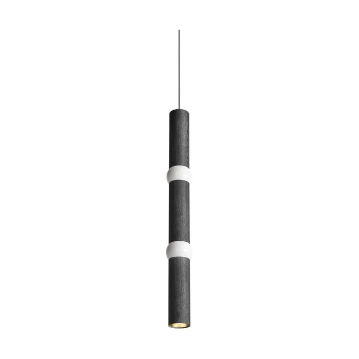 Lightbone candeeiro suspenso - Grande 83,6 cm, carvalho preto - Oblure