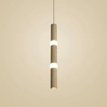Lightbone candeeiro suspenso - Large 83,6 cm, carvalho natural - Oblure