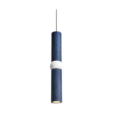 Lightbone candeeiro suspenso - Médio 53,8 cm, carvalho azul - Oblure