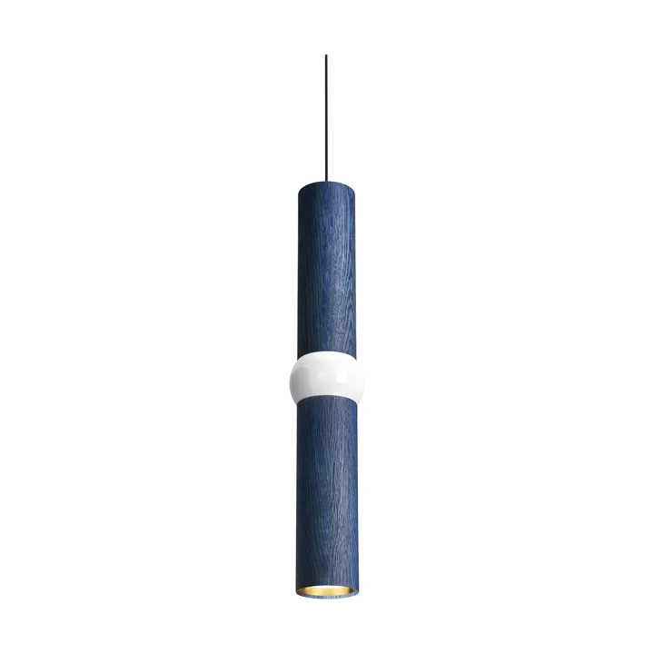 Lightbone candeeiro suspenso - Médio 53,8 cm, carvalho azul - Oblure