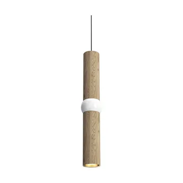 Lightbone candeeiro suspenso - Médio 53,8 cm, carvalho natural - Oblure