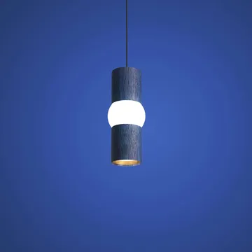 Lightbone candeeiro suspenso - Pequeno 24 cm, carvalho azul - Oblure