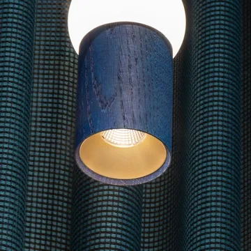 Lightbone candeeiro suspenso - Pequeno 24 cm, carvalho azul - Oblure