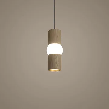 Lightbone candeeiro suspenso - Pequeno 24 cm, carvalho natural - Oblure