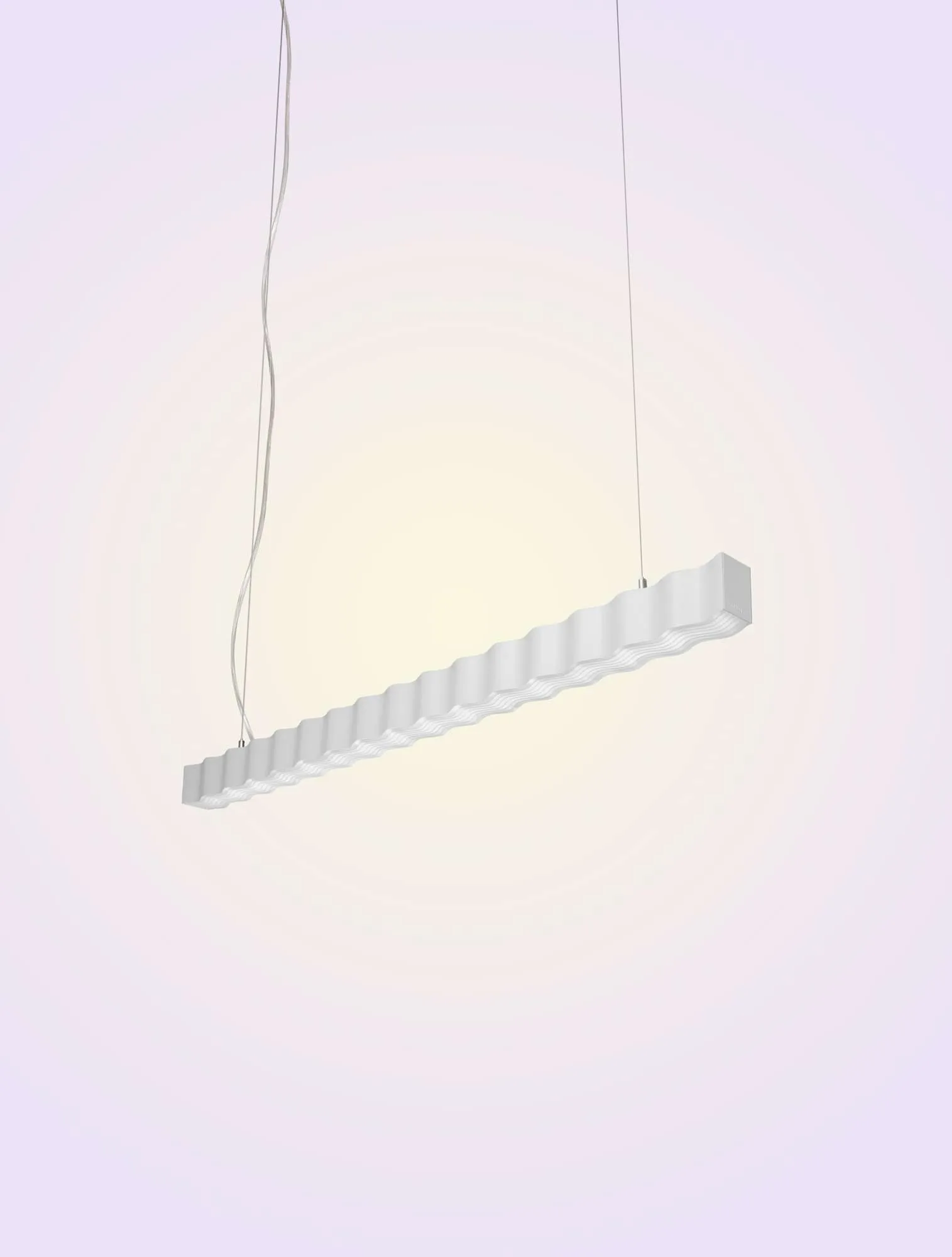 Superwave candeeiro pendente, Branco Oblure