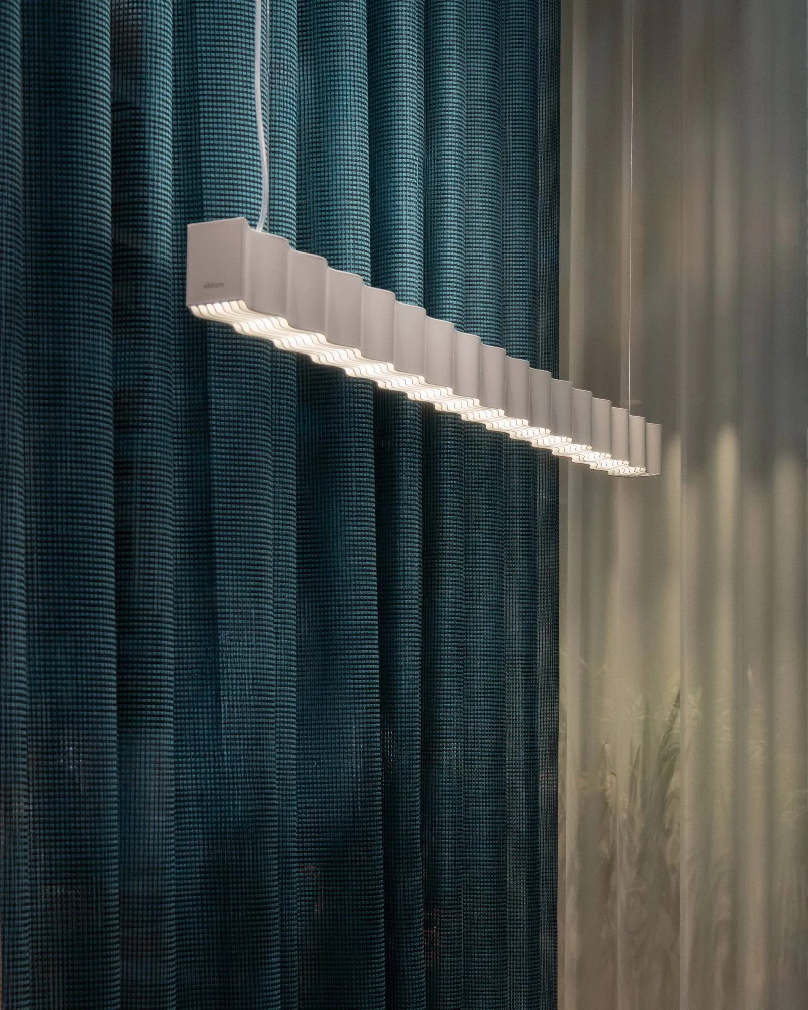 Superwave candeeiro pendente, Branco Oblure