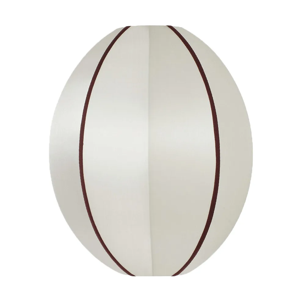 Indochina Classic Oval S abajur, Offwhite-bordeaux Oi Soi Oi