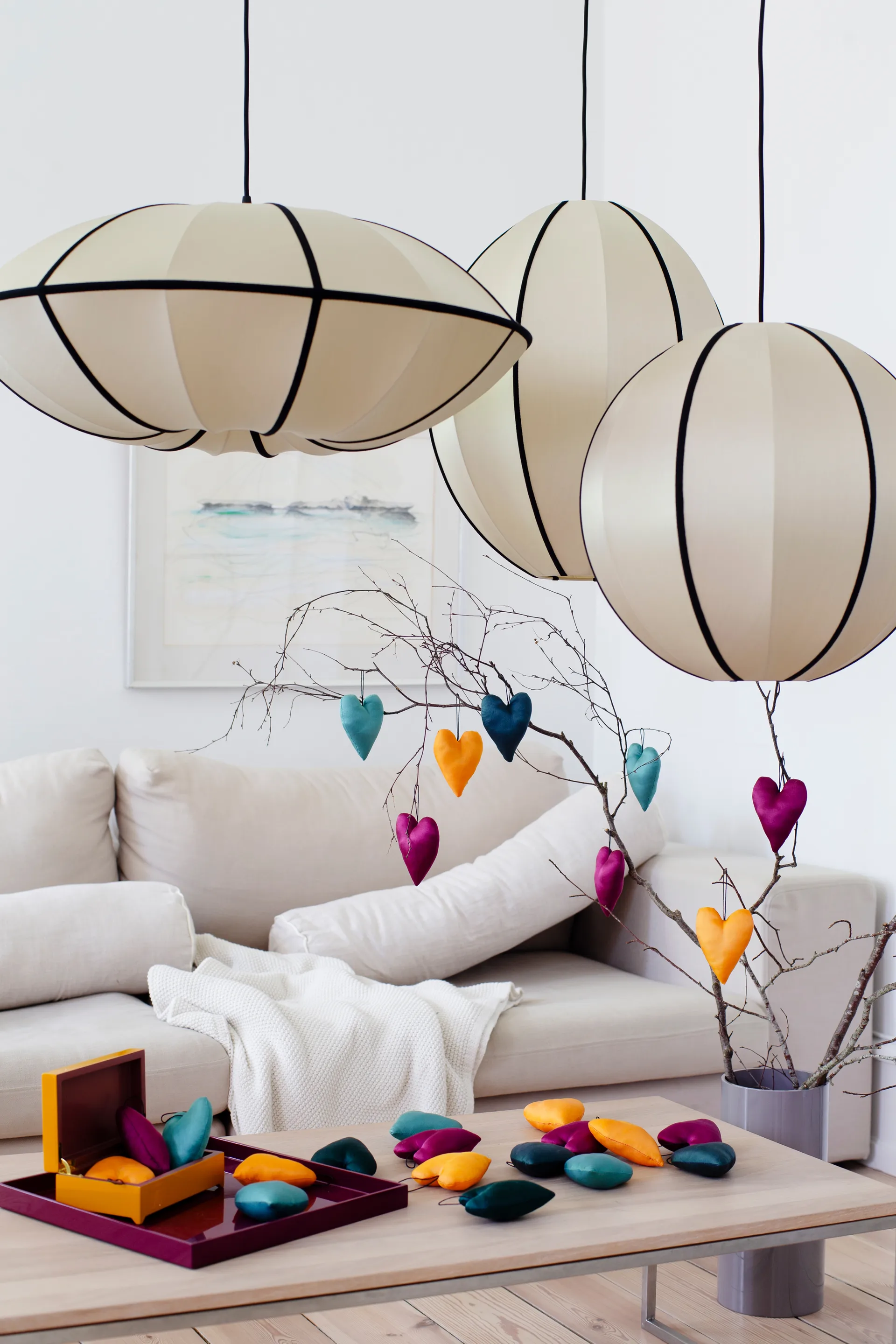 Indochina Classic Round XL abajur, Kit-preto Oi Soi Oi