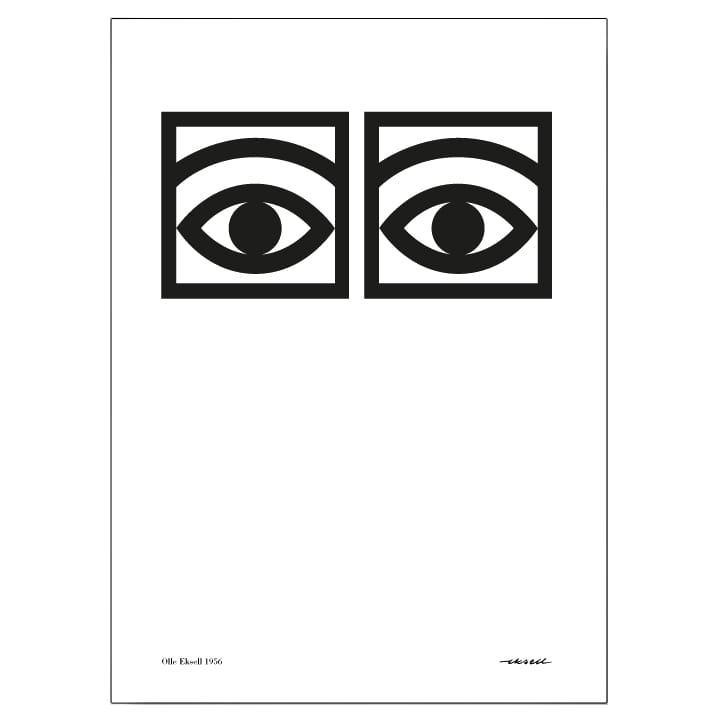 Ögon póster one-eye - 70x100 cm - Olle Eksell