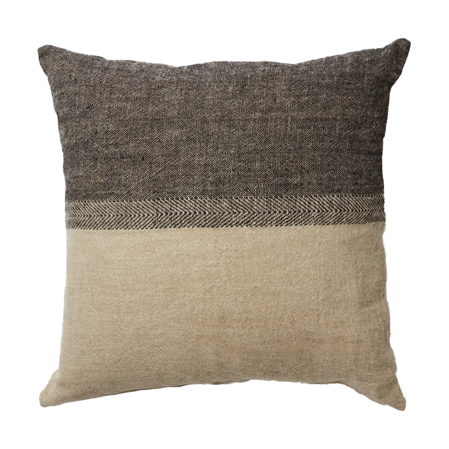 Capa de almofada Levi 60x60 cm, Preto/Natural Olsson & Jensen