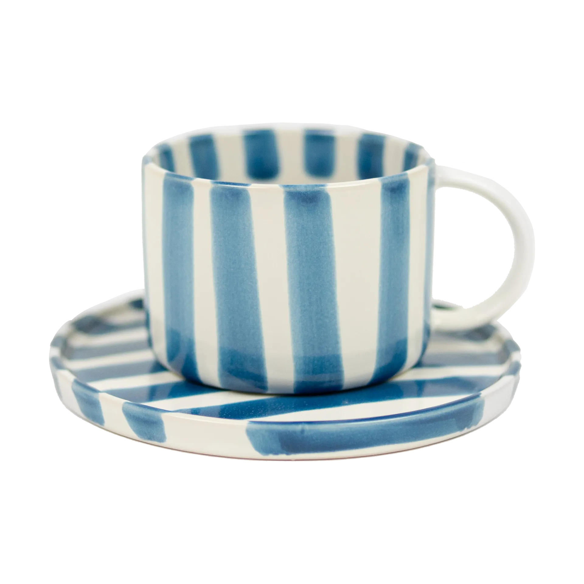 Chávena com pires Monica, Azul Olsson & Jensen