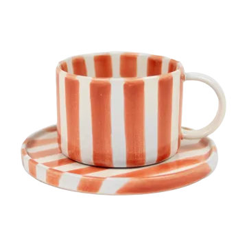 Chávena com pires Monica - Ferrugem - Olsson & Jensen