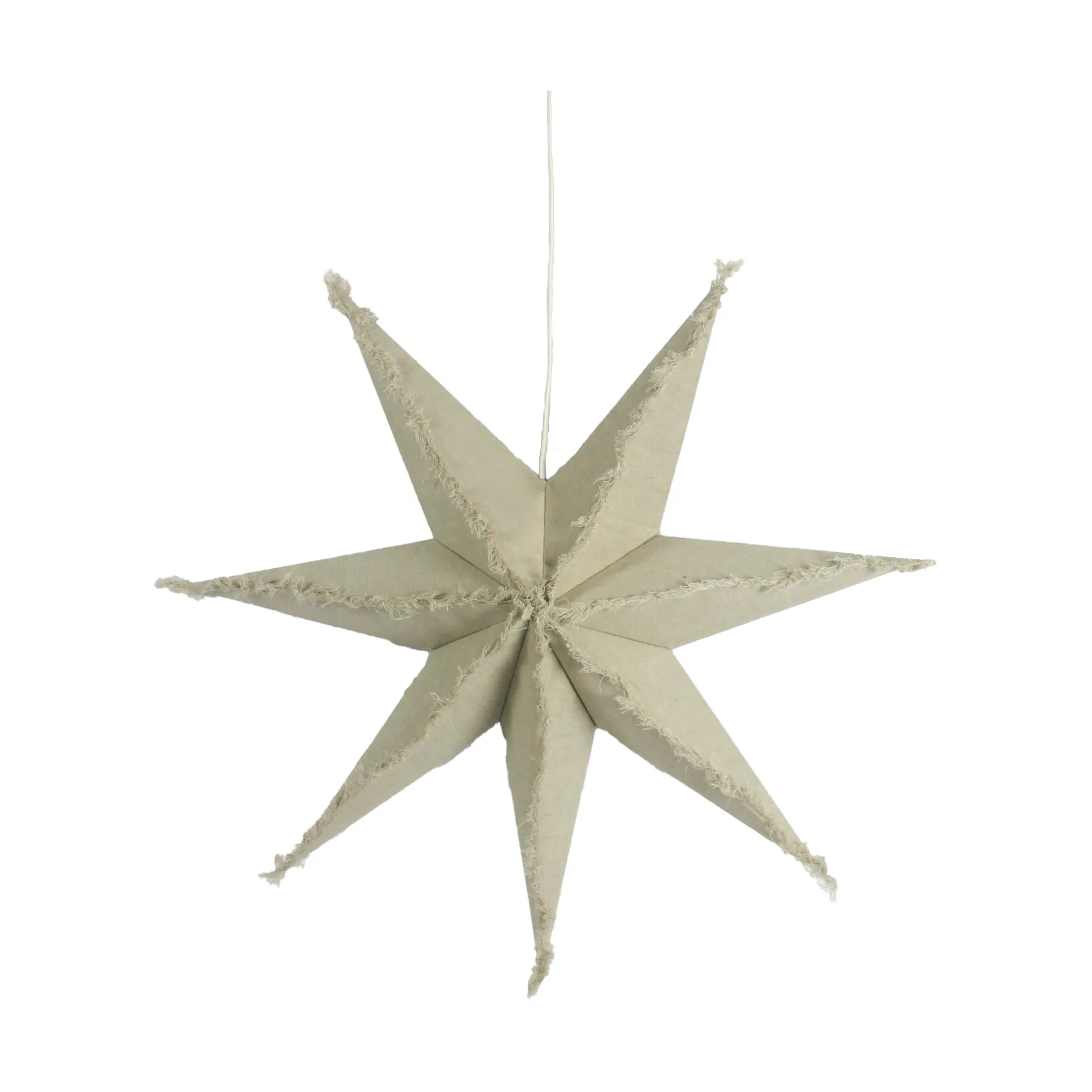 Estrela de Natal Lino 68 cm, Natureza Olsson & Jensen